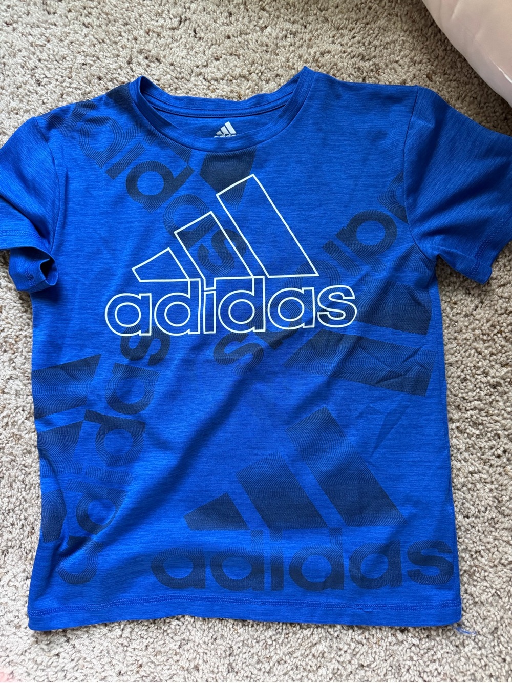 adidas Royal Blue Logo Short Sleeve Tee